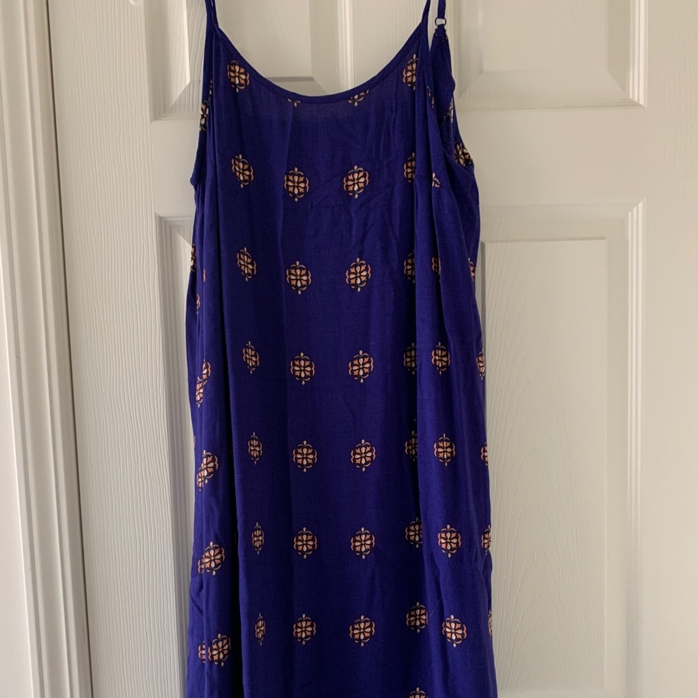 Blue flower summer dress